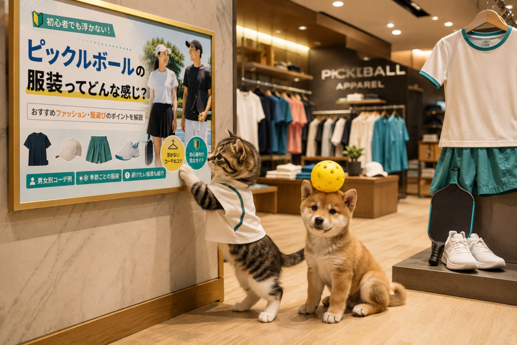 ピックルボールの服装ってどんな感じ？初心者でも浮かないファッション・服選び