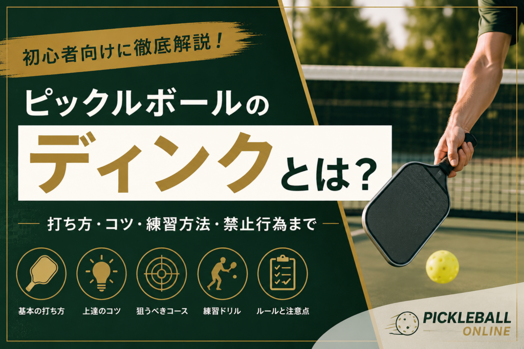 ピックルボールのディンクとは?