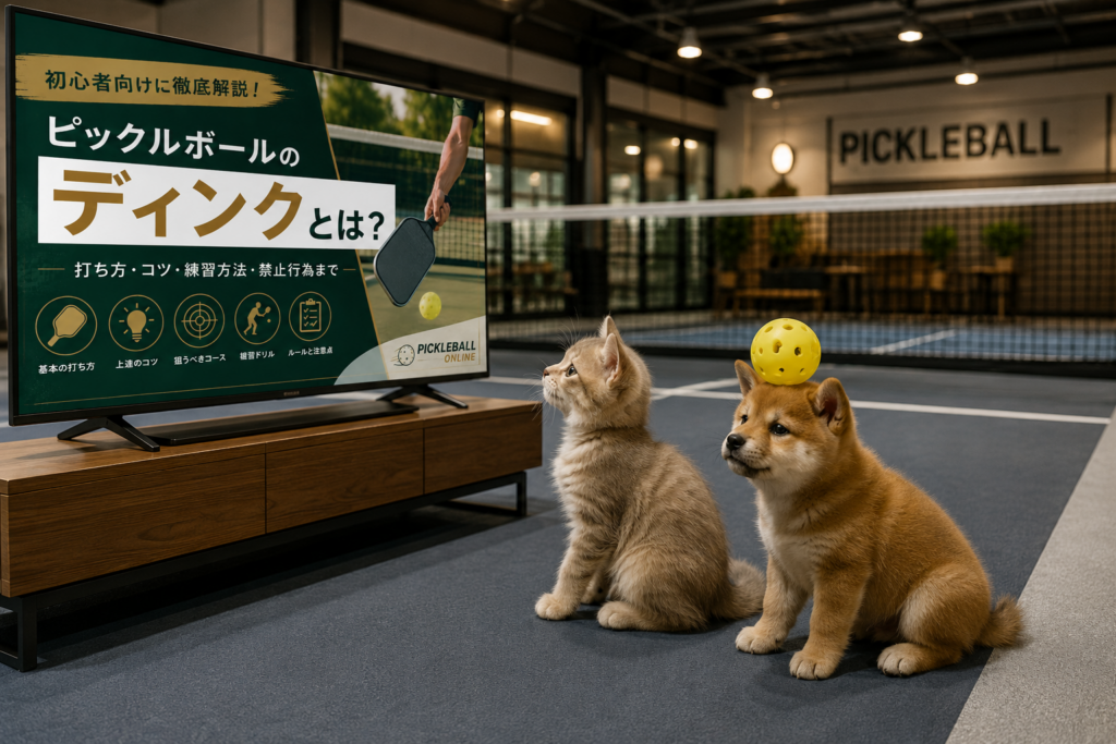 ピックルボールのディンクとは？