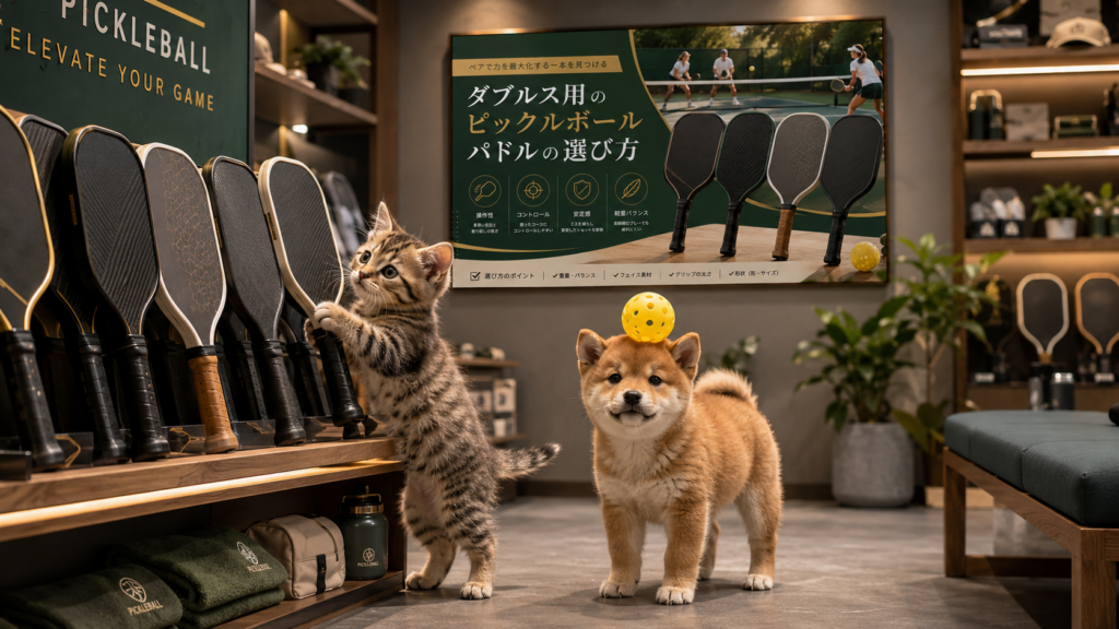 ダブルス用のピックルボールパドルの選び方