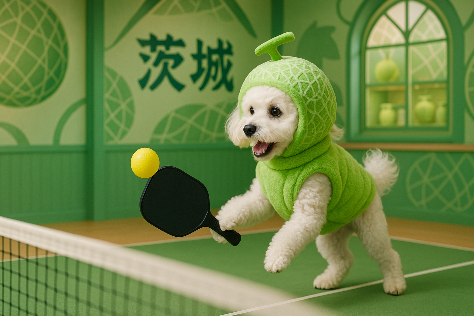 茨城県のピックルボールコートと犬