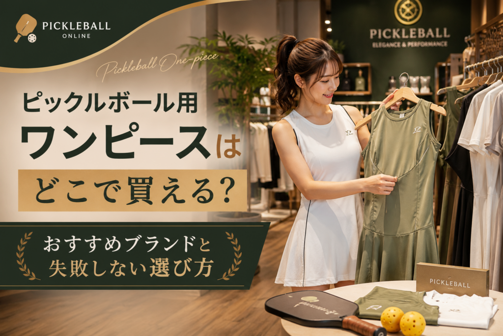 ピックルボール用ワンピースはどこで買える？おすすめブランドと失敗しない選び方