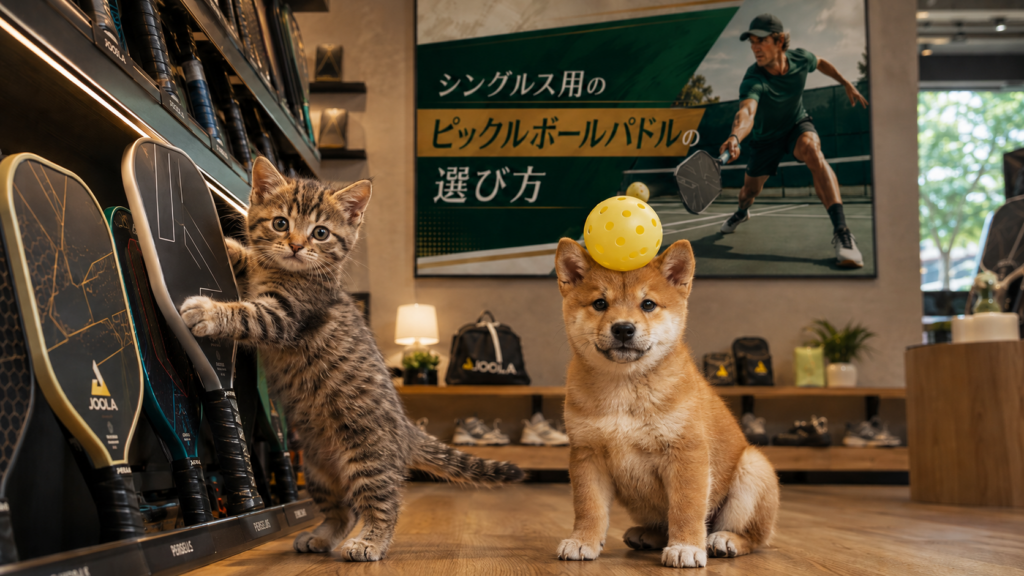 シングルス用ピックルボールパドルの選び方