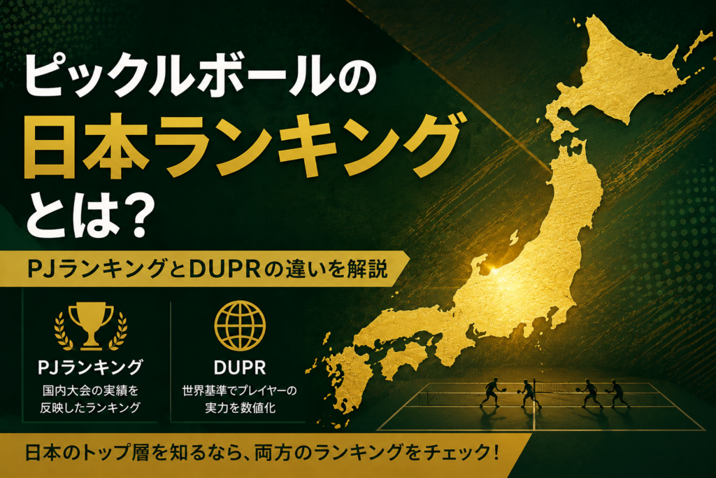 ピックルボールの日本ランキングとは?