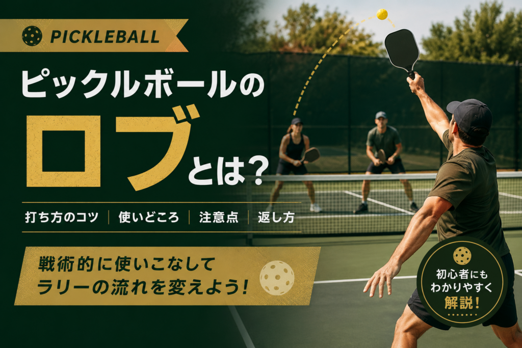 ピックルボールのロブとは？