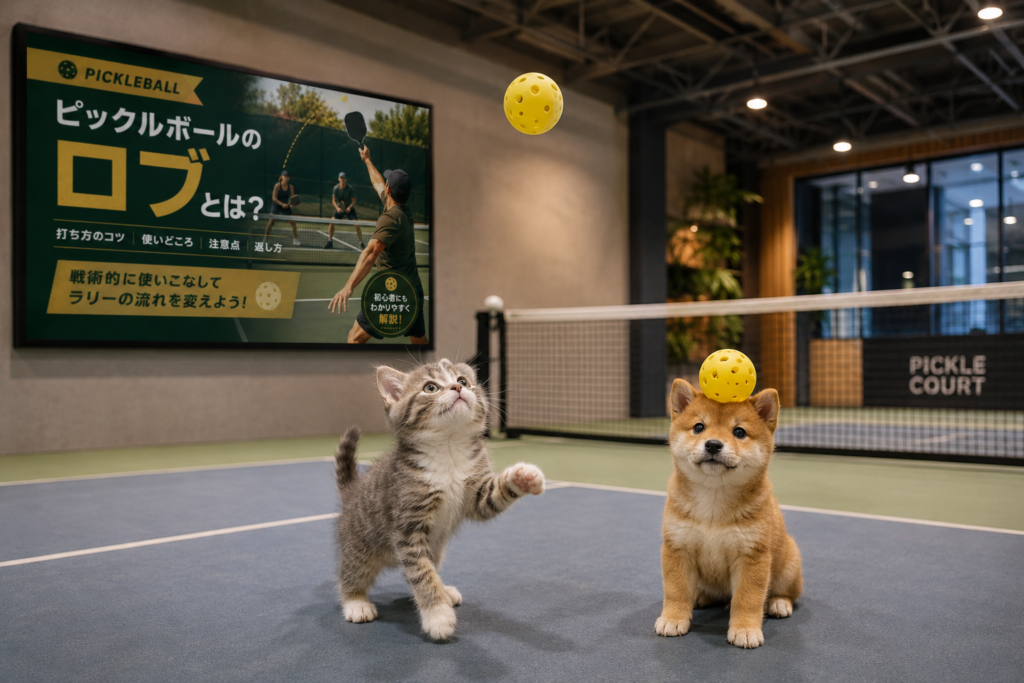 ピックルボールのロブとは？