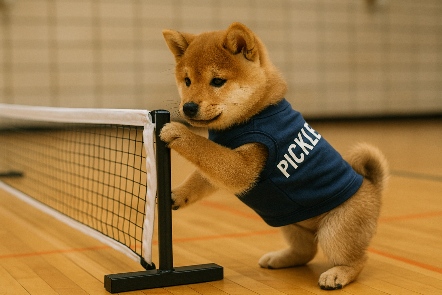 体育館で使えるピックルボールの専用ネット