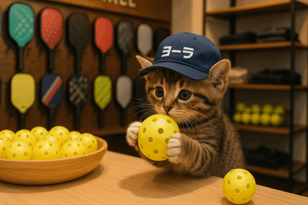 JOOLA HELEUSと子猫とピックルボール