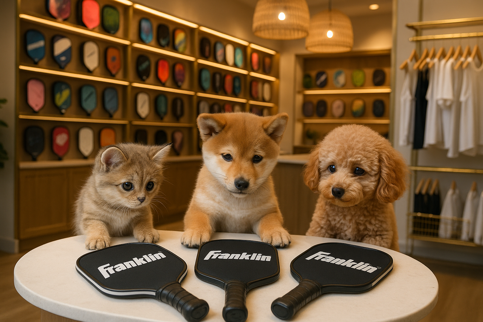 Franklin(フランクリン)のピックルボールパドルに興味がある犬と猫