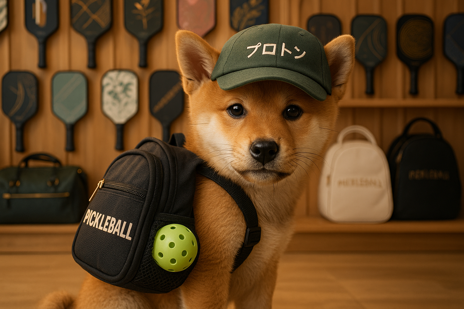 PROTON(プロトン)のピックルボールバッグと犬