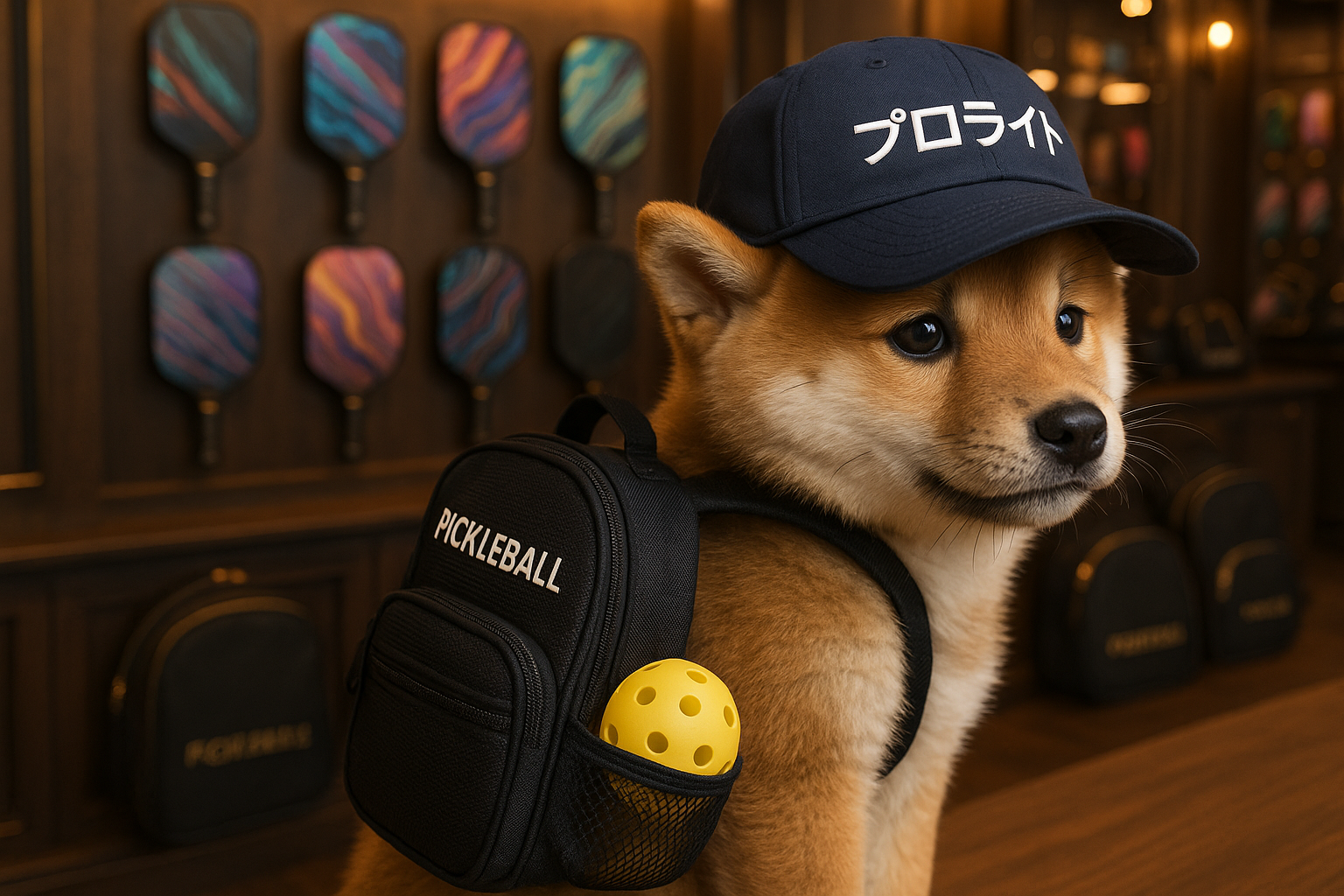 PROLITE(プロライト)のピックルボールバッグと犬