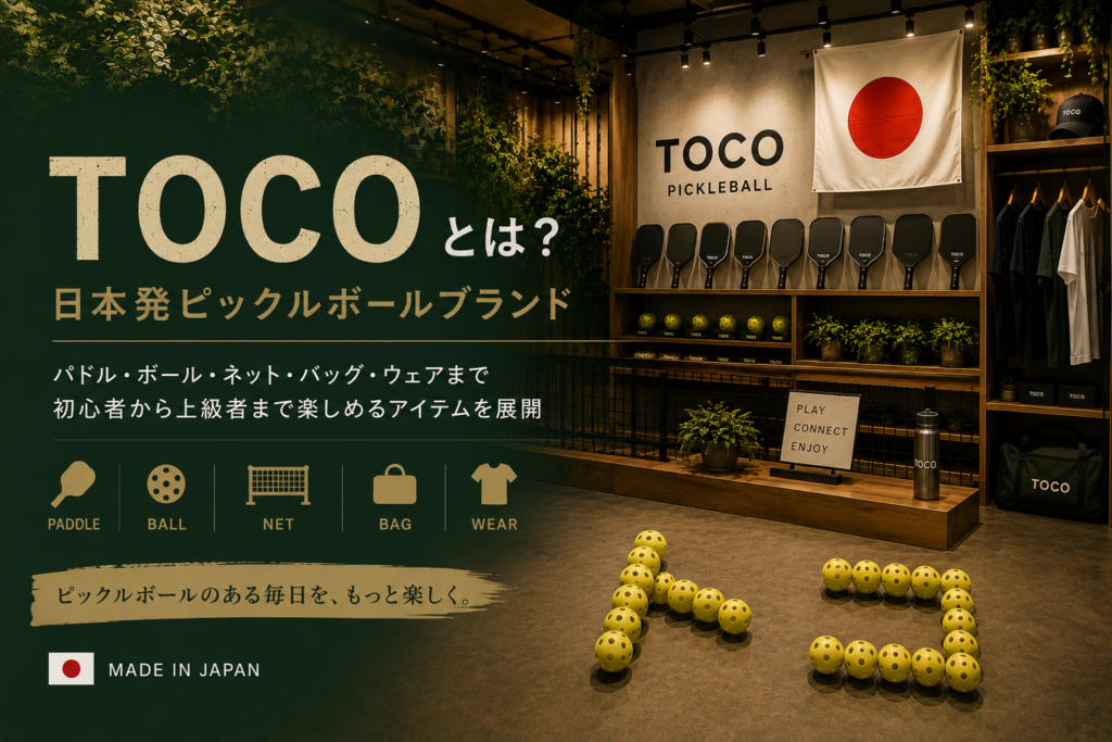 TOCO（トコ）とは？日本発ピックルボールブランド