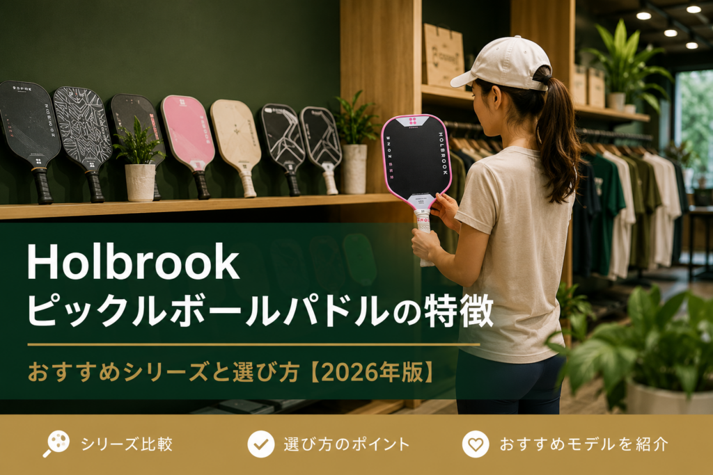 Holbrook(ホルブルック)のピックルボールパドルの特徴
