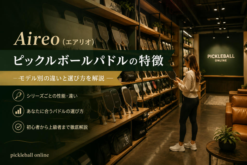 Aireo(エアリオ)のピックルボールパドルの特徴