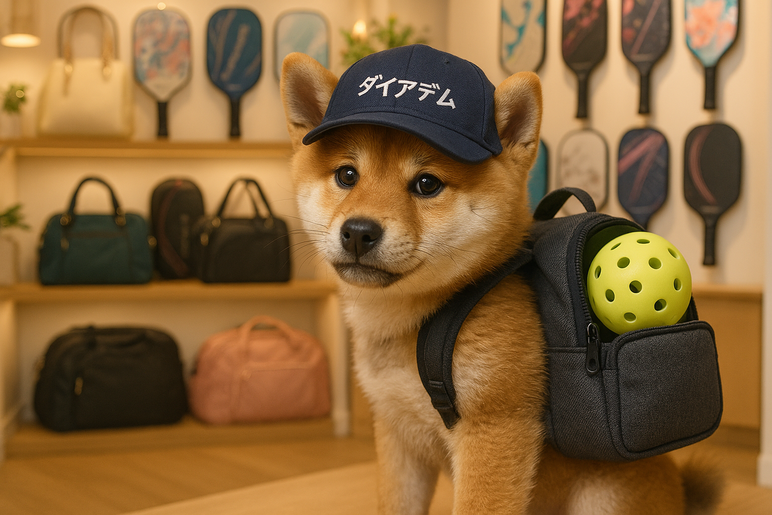 DIADEM(ダイアデム)のピックルボールバッグと犬