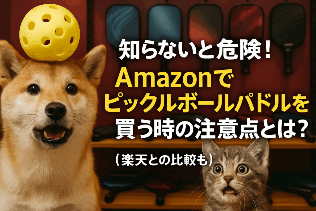 知らないと危険！Amazonでピックルボールパドルを買う時の注意点とは？【楽天との比較も】