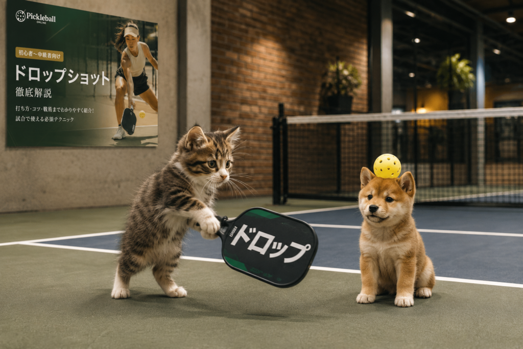 ピックルボールのドロップショットとは?