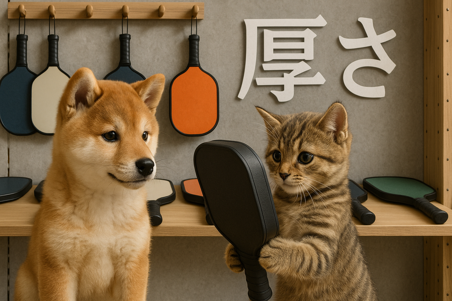 ピックルボールパドルの厚さ(パドル厚)