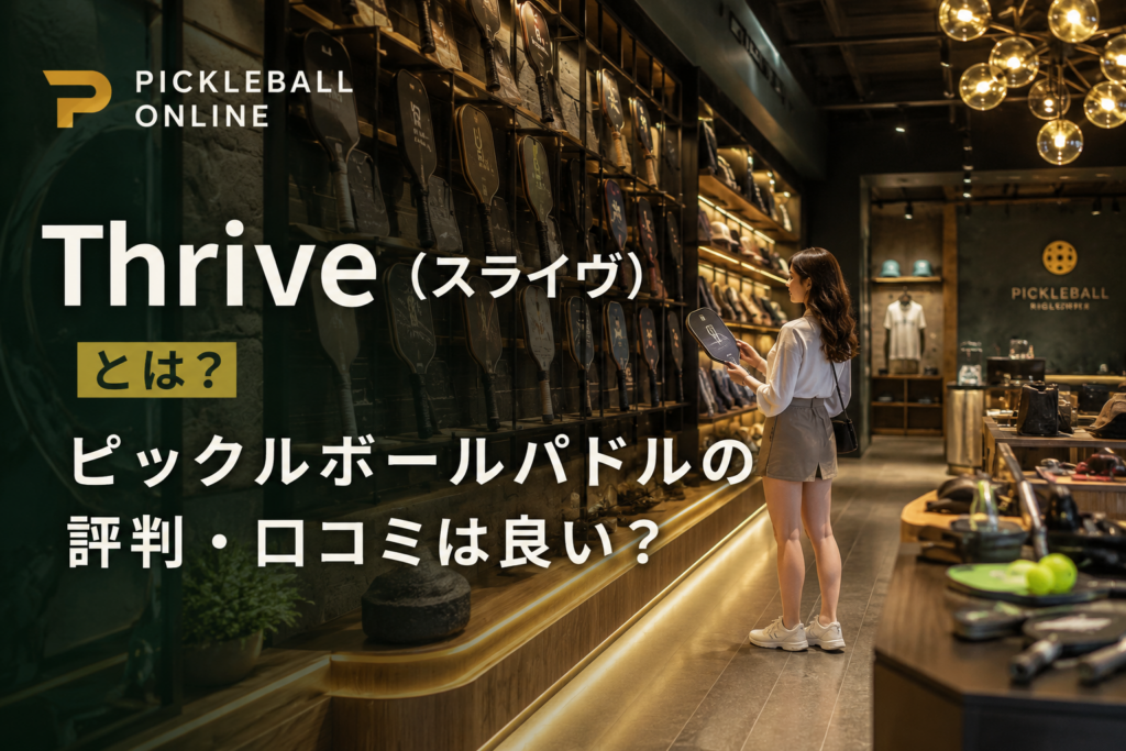 Thrive（スライヴ）とは？ピックルボールパドルの評判・口コミは良い？