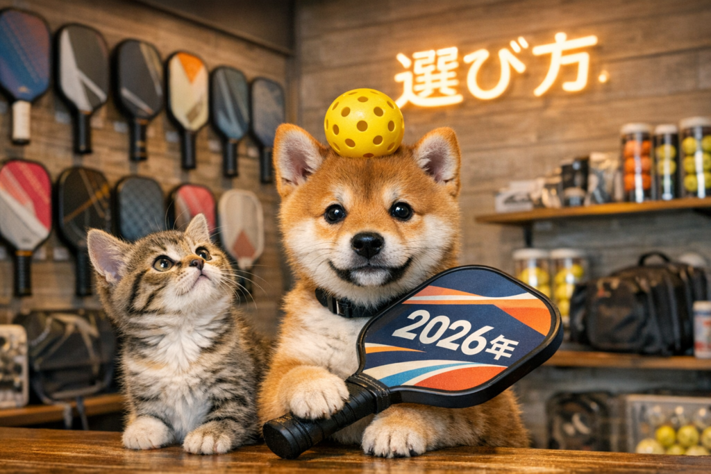 ピックルボールパドル✕選び方