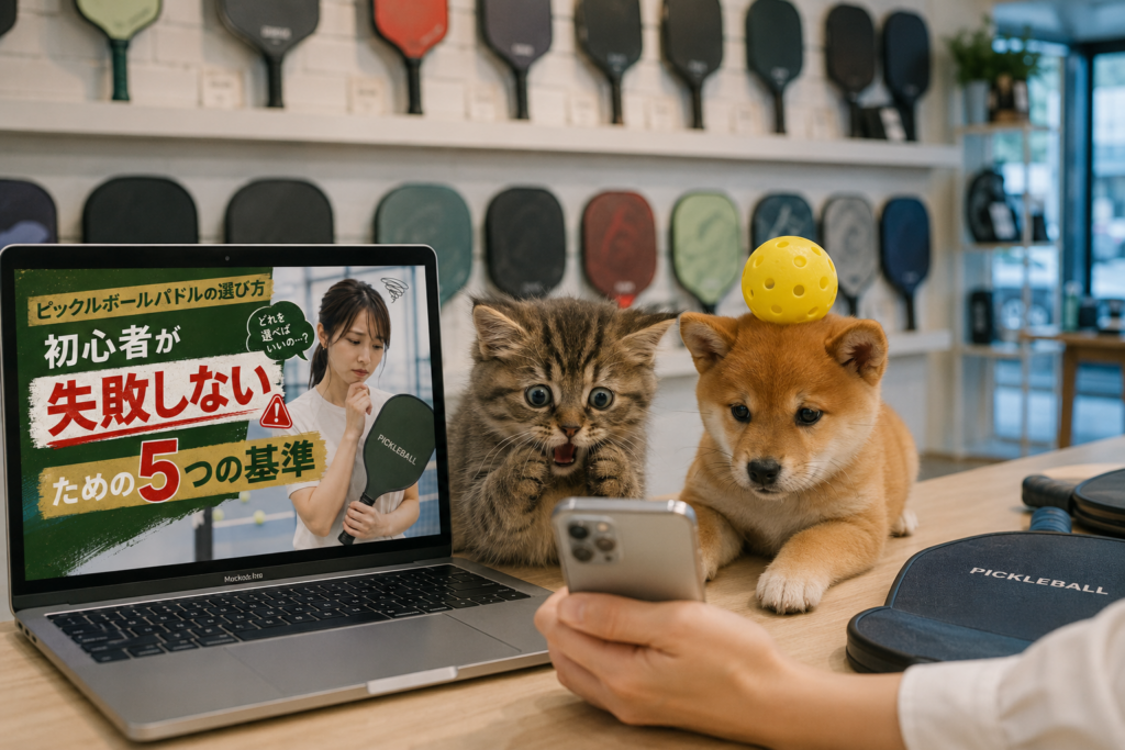 ピックルボールパドルの選び方