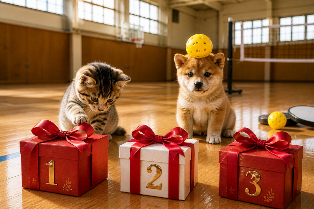 体育館でピックルボールする時に大活躍するアイテム３選