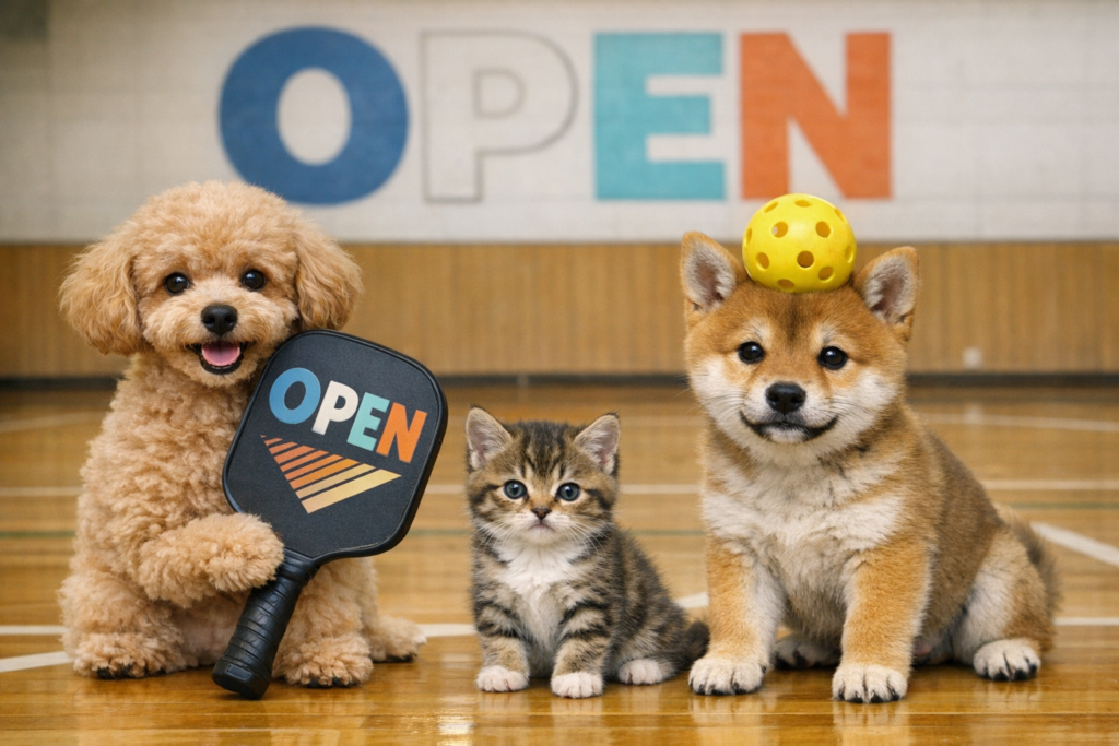 ピックルボールのオープンコート