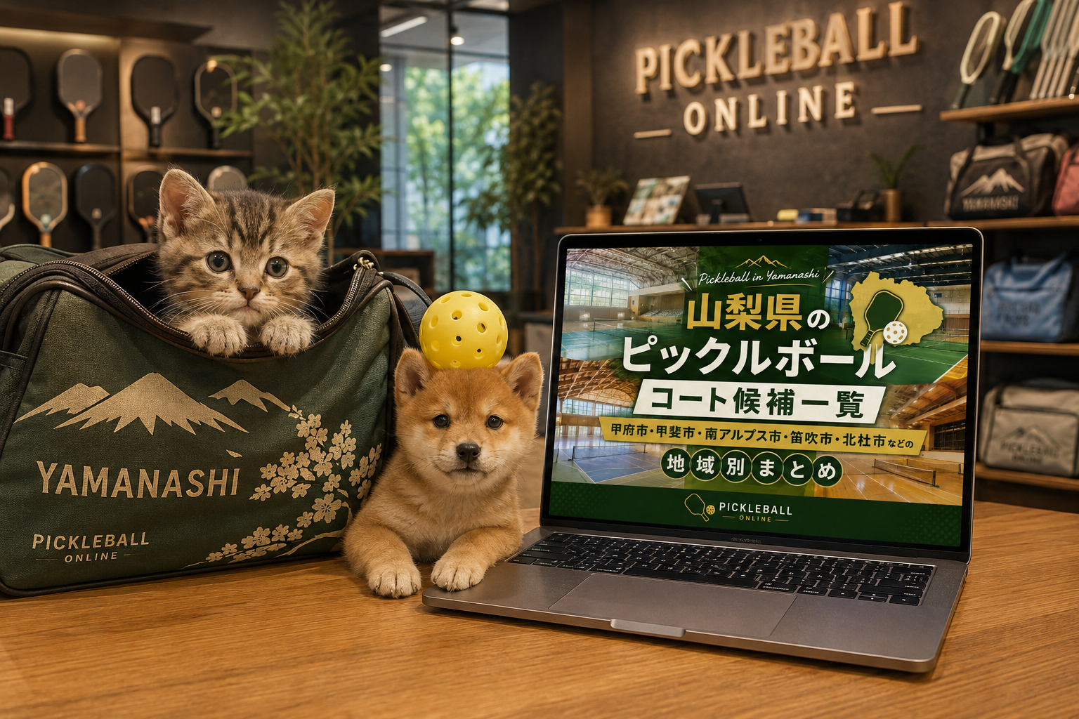 山梨県のピックルボールコート候補一覧|甲府市・甲斐市・南アルプス市・笛吹市・北杜市などの地域別まとめ