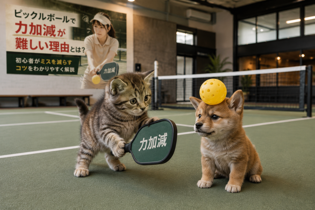 ピックルボールで力加減が難しい理由とは？