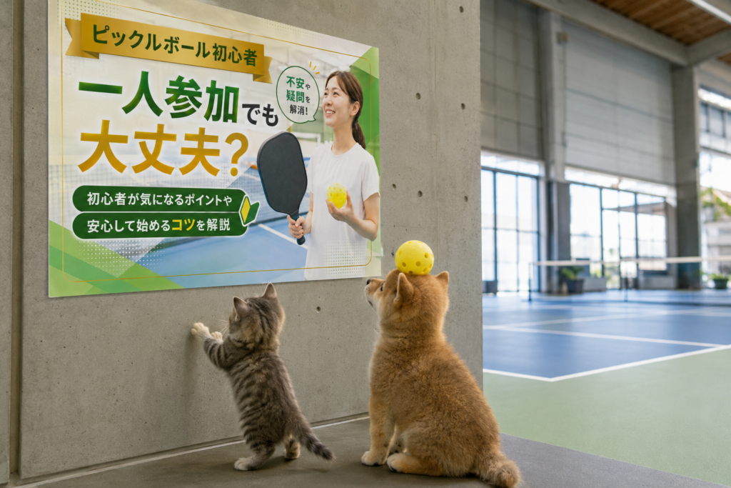 ピックルボール初心者は一人参加でも大丈夫？