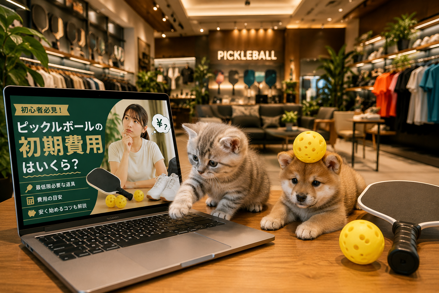 ピックルボールの初期費用はいくら？