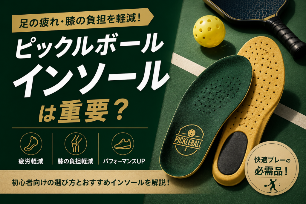 ピックルボールでインソールが重要？