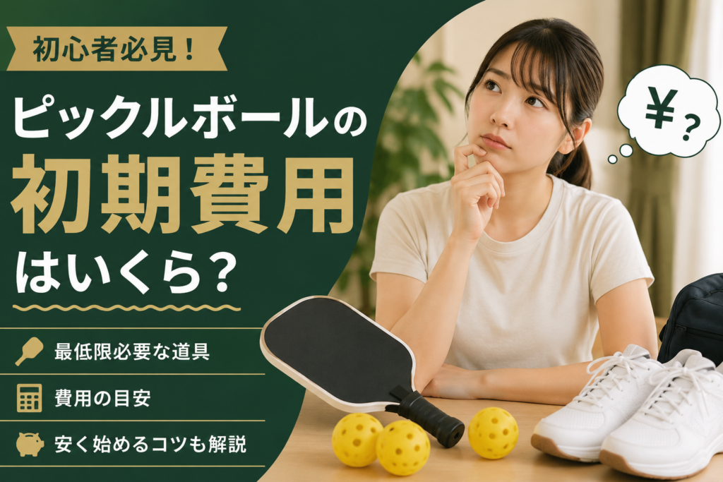 ピックルボールの初期費用はいくら？