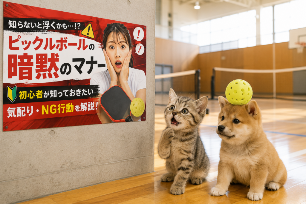 ピックルボールの暗黙のマナーとは？