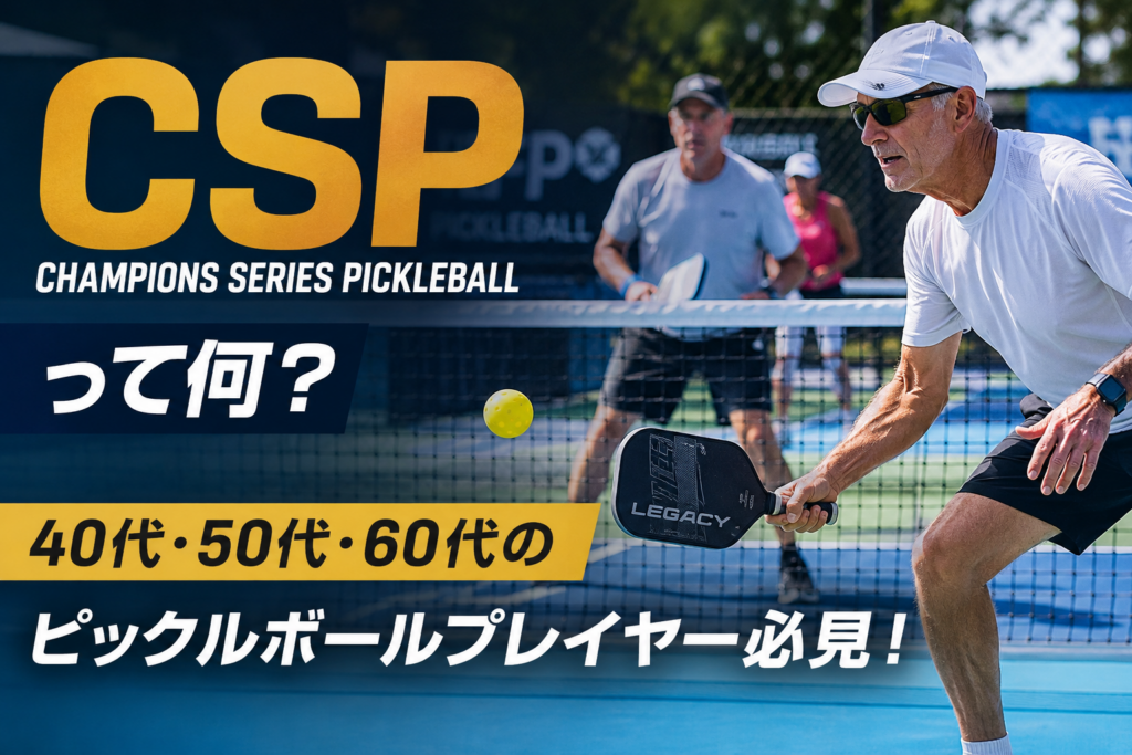 CSPって何？｜40代・50代・60代のピックルボールプレイヤー必見！