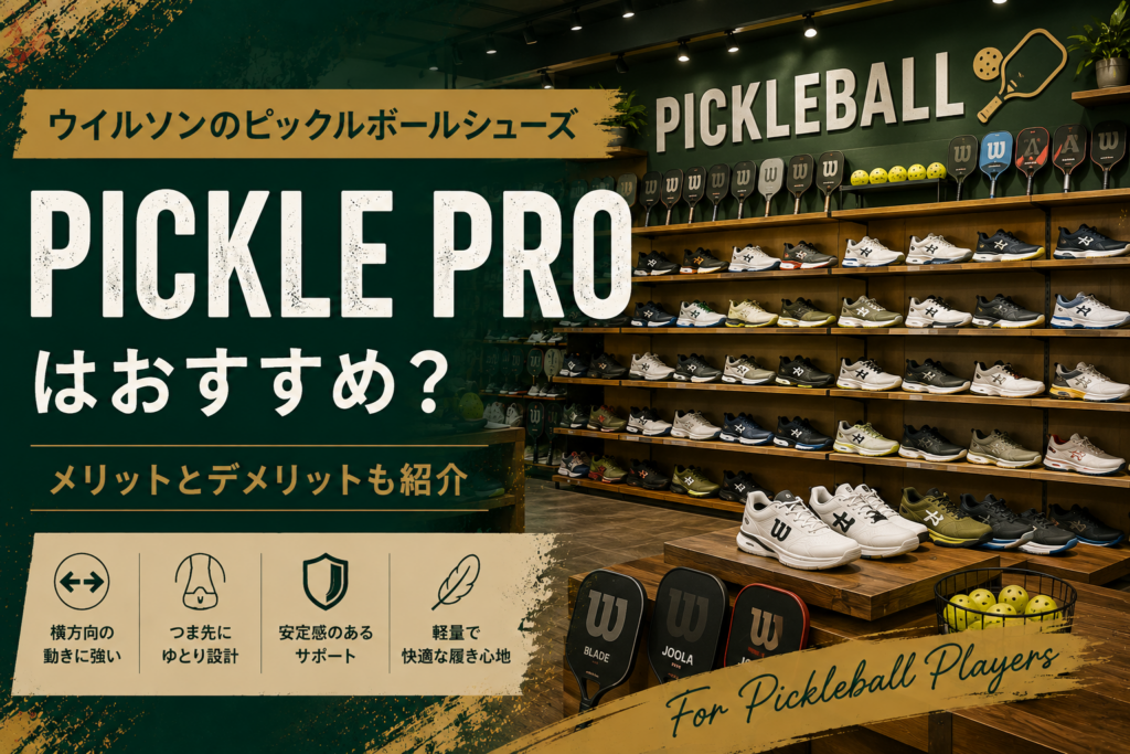 ウイルソンのピックルボールシューズ「PICKLE PRO」はおすすめ?