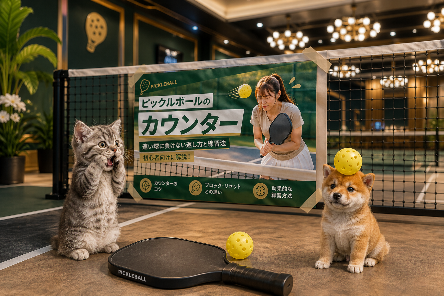 ピックルボールのカウンターとは？