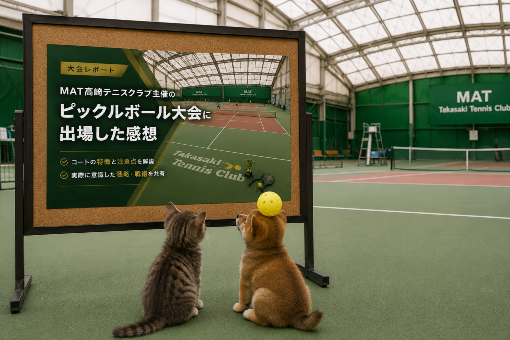 MAT高崎テニスクラブ主催のピックルボール大会に出場した感想