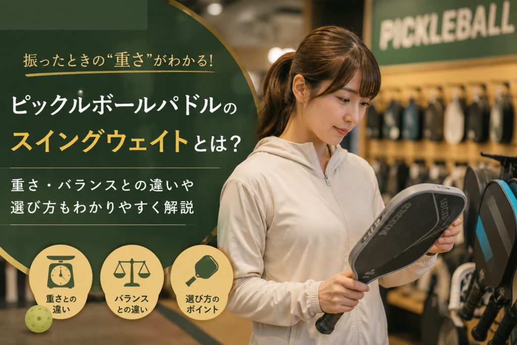 ピックルボールパドルのスイングウェイトとは？
