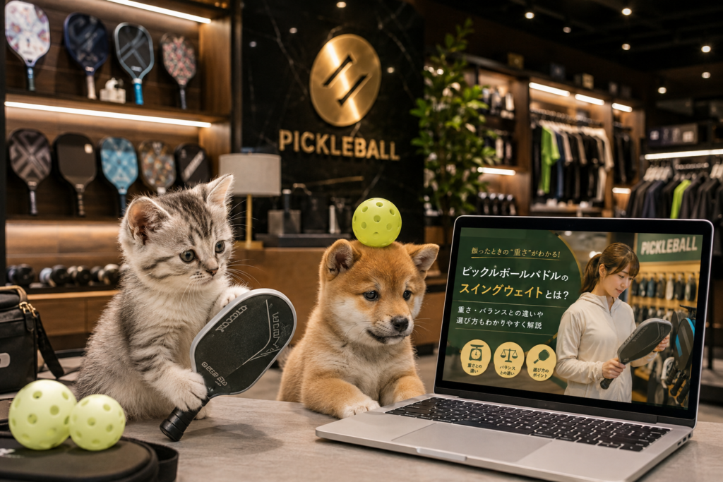 ピックルボールパドルのスイングウェイトとは?