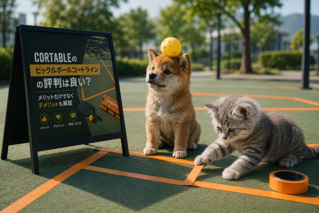 CORTABLEのピックルボールコートラインの評判は良い?