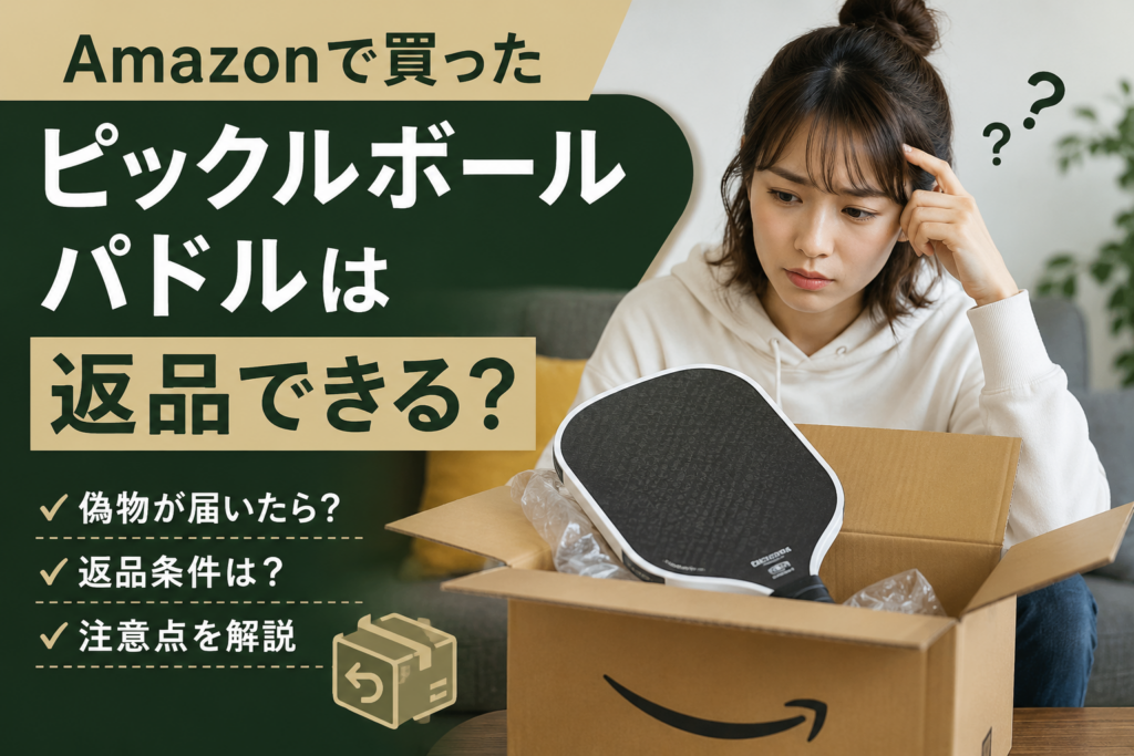 Amazonで買ったピックルボールパドルは返品できる？