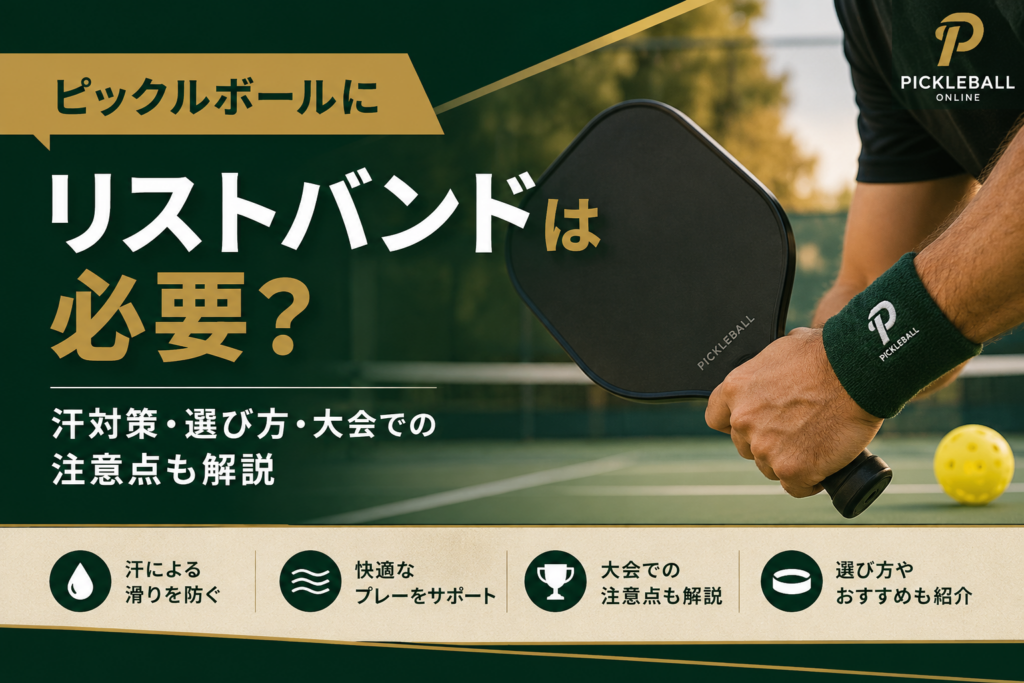 ピックルボールにリストバンドは必要?
