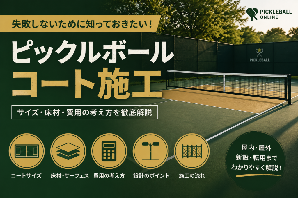 ピックルボールコート施工