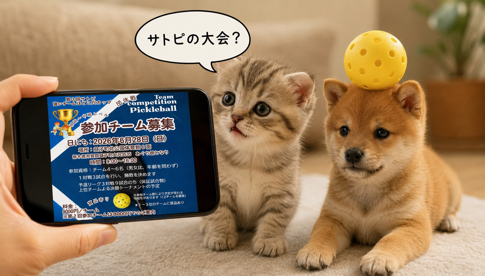 サトウピックル同好会【サトピ】主催のピックルボール大会