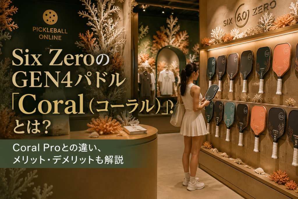 Six ZeroのGEN4パドル「Coral（コーラル）」とは？Coral Proとの違い、メリット・デメリットも解説