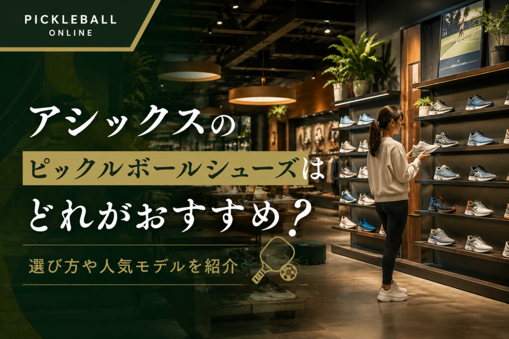 アシックスのピックルボールシューズはどれがおすすめ?選び方や人気モデルを紹介