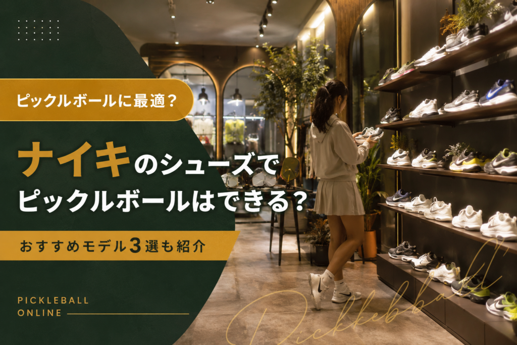 ナイキのシューズでピックルボールはできる?おすすめモデル3選も紹介