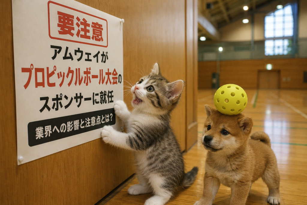【要注意】アムウェイがプロピックルボール大会のスポンサーに就任|業界への影響と注意点とは?