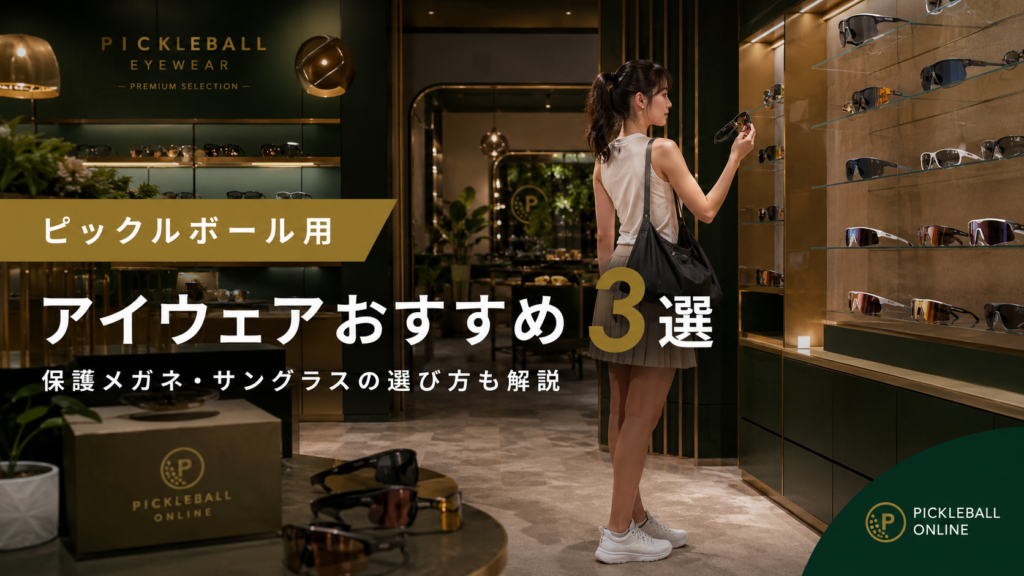 ピックルボール用アイウェアおすすめ3選|保護メガネ・サングラスの選び方も解説